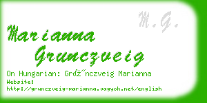 marianna grunczveig business card